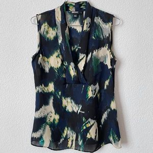 DKNY Sleeveless Chiffon Top